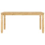 vidaXL Jedálenský stôl Corona 160x80x75 cm borovicový masív – Obrázok 4