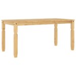 vidaXL Jedálenský stôl Corona 160x80x75 cm borovicový masív – Obrázok 6