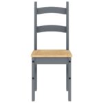 vidaXL Jedálenské stoličky 2 ks sivé 40x46x99 cm borovicový masív – Obrázok 4