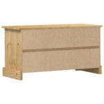vidaXL TV skrinka Corona 100x40x52 cm, borovicový masív – Obrázok 6