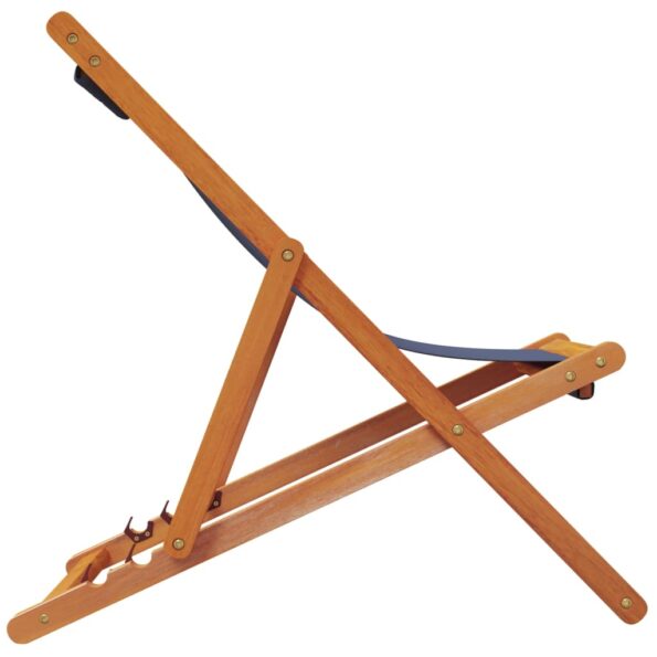 vidaXL Skladacie plážové stoličky 2 ks modré látka – Obrázok 5