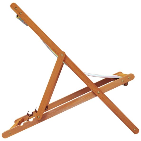 vidaXL Skladacie plážové stoličky 2 ks viacfarebné látka – Obrázok 5