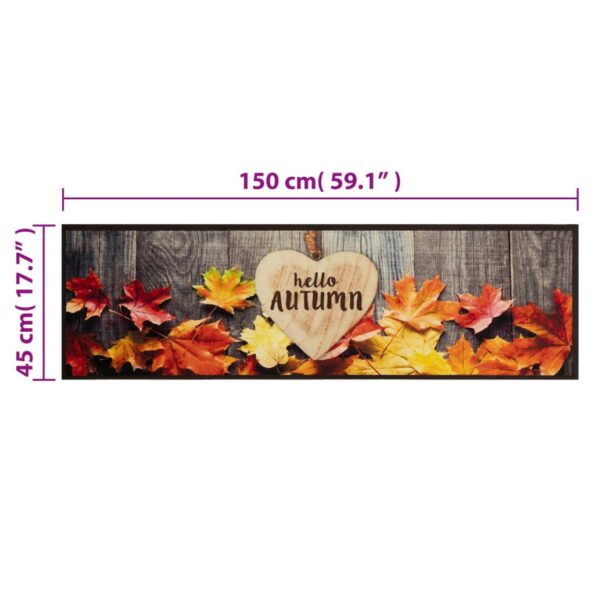VXL8721012919020_g_en_hd_4.jpg vidaXL Kuchynský koberec, prateľný, Jeseň 45x150 cm, zamat – Obrázok 5