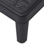 vidaXL Lehátko na opaľovanie čierne 159x57x83,5 cm polypropylén – Obrázok 8