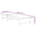 vidaXL Lehátka 2 ks čierne masívna akácia a textilén – Obrázok 8