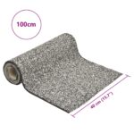 vidaXL Vložka s dizajnom kameňa sivá 100x40 cm – Obrázok 6