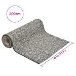 vidaXL Vložka s dizajnom kameňa sivá 200x40 cm – Obrázok 6