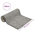 vidaXL Vložka s dizajnom kameňa sivá 300x40 cm – Obrázok 5