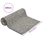 vidaXL Kamenná vložka sivá 600x60 cm – Obrázok 6