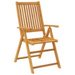 vidaXL 5-dielna záhradná jedálenská súprava masívne akáciové drevo – Obrázok 5