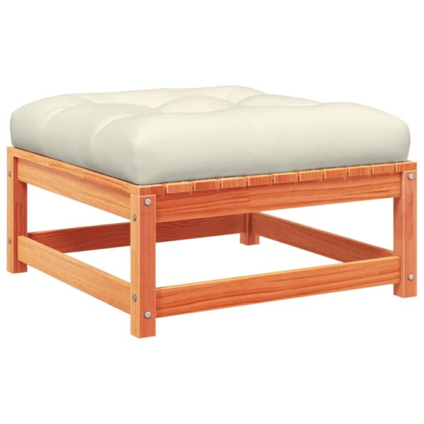 vidaXL 4-dielna záhr.súprava pohoviek s vankúšmi voskovohnedá borovica – Obrázok 6