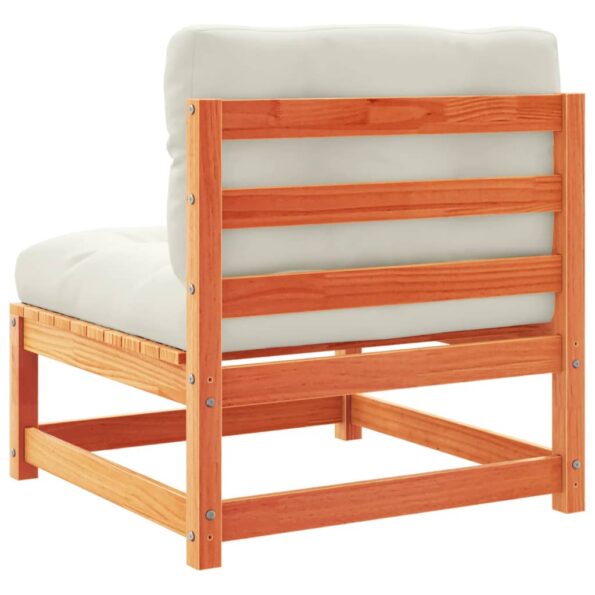 vidaXL 3-dielna záhradná sedacia súprava vankúše voskovohnedá borovica – Obrázok 7