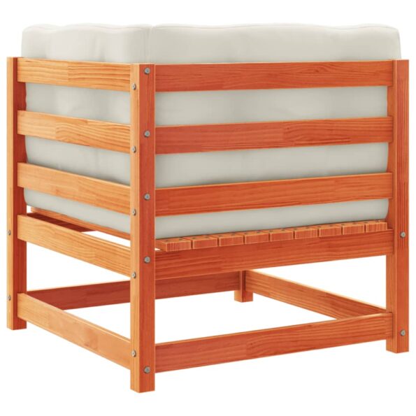 vidaXL 8-dielna záhradná súprava s podložkami, voskovo hnedá, borovica – Obrázok 7