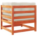 vidaXL 5-dielna záhr.súprava pohoviek s vankúšmi voskovohnedá borovica – Obrázok 7