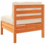 vidaXL 6-dielna záhrad. sedacia súprava vankúše vosková hnedá borovica – Obrázok 8