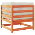 vidaXL 7-dielna záhr.súprava pohoviek s vankúšmi voskovohnedá borovica – Obrázok 6