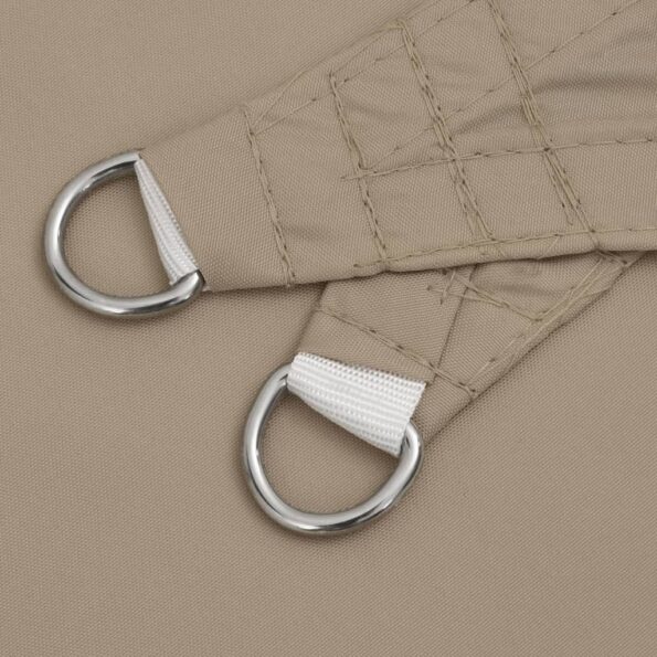 vidaXL Tieniaca plachta, oxford, trojuholníková 6x6x6 m, sivohnedá – Obrázok 6