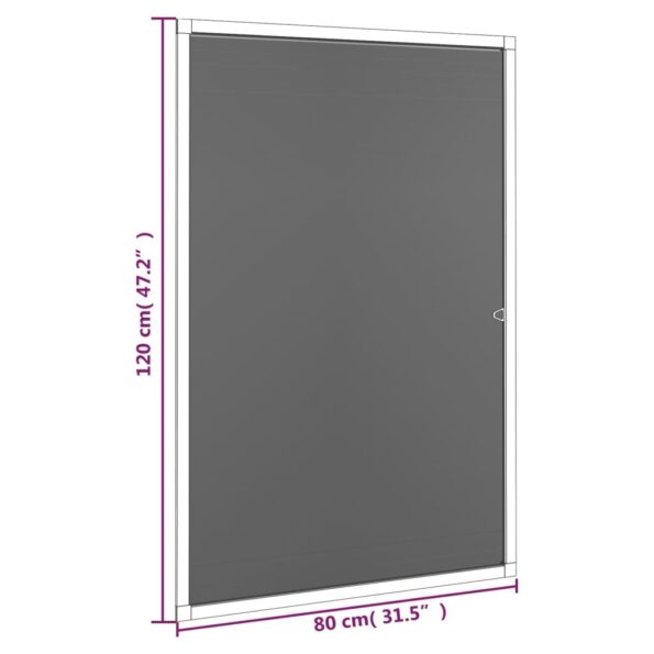 153834_8.jpg vidaXL Okenná sieťka proti hmyzu hnedá 80x120 cm – Obrázok 8