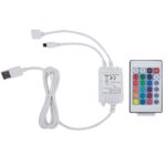 vidaXL Posteľný rám s LED, čierny, umelá koža 120x200 cm – Obrázok 8