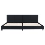 vidaXL Posteľný rám, čierny, umelá koža 180x200 cm – Obrázok 3