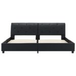 vidaXL Posteľný rám, čierny, umelá koža 160x200 cm – Obrázok 5