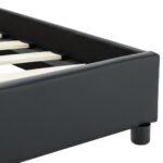 vidaXL Posteľný rám, čierny, umelá koža 160x200 cm – Obrázok 8