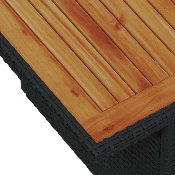 vidaXL záhradná súprava 5-dielna čierna a krémová ratan, polyester – Obrázok 9