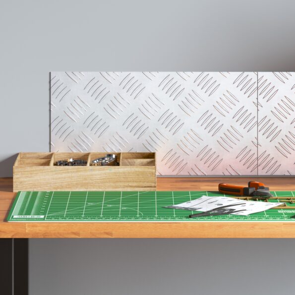 vidaXL Alumíniové kockované dosky 2 ks Protišmyk 40x20 cm – Obrázok 3