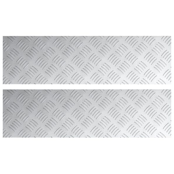 vidaXL Hliníkové kontrolné platne 2 ks Protišmykové 70x20 cm – Obrázok 2