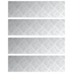 vidaXL Hliníkové kontrolné dosky 4 ks Protišmykové 70x20 cm – Obrázok 2