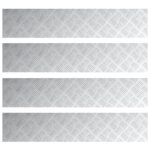 vidaXL Hliníkové nášľapy 4 ks Protišmykové 100x20 cm – Obrázok 2