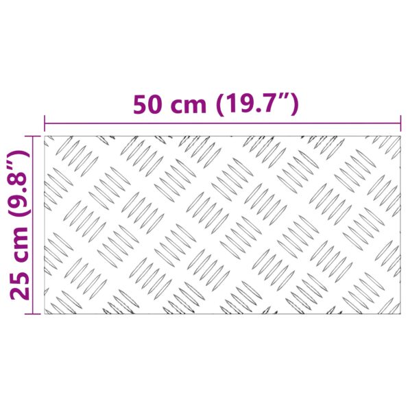 vidaXL Hliníkové protišmykové dosky 2 ks 50x25 cm – Obrázok 8