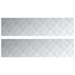 vidaXL hliníkové kontrolné dosky 2 ks protišmykové 100x25 cm – Obrázok 2