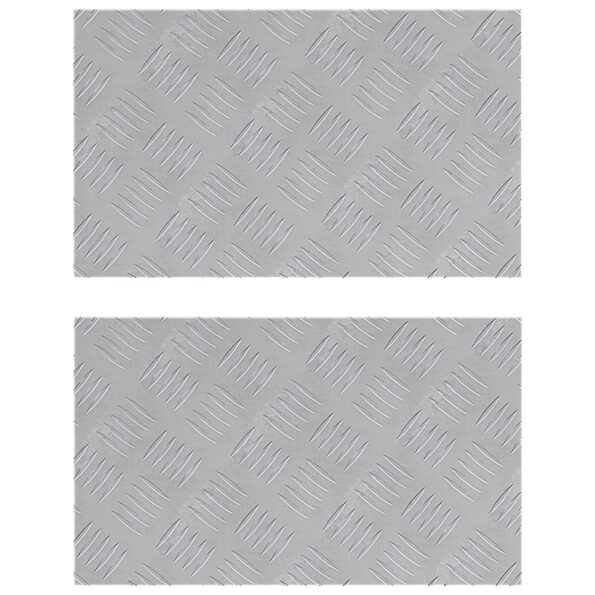 vidaXL Hliníkové kontrolné dosky 2 ks Protišmykové 50x30 cm – Obrázok 2