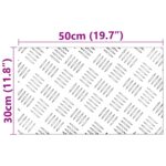 vidaXL Hliníkové kontrolné dosky 2 ks Protišmykové 50x30 cm – Obrázok 9