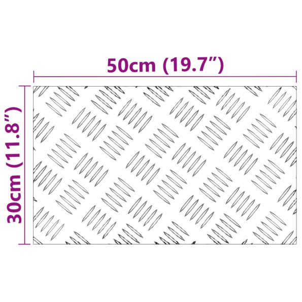 vidaXL Hliníkové kontrolné dosky 2 ks Protišmykové 50x30 cm – Obrázok 9