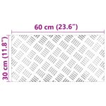 vidaXL Hliníkové protišmykové dosky 4 ks 60x30 cm – Obrázok 8