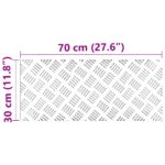 vidaXL Hliníkové karované dosky 4 ks Protišmykové 70x30 cm – Obrázok 8