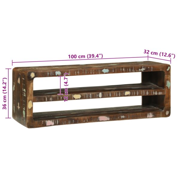 vidaXL TV skriňa 100x32x36 cm z recyklovaného dreva – Obrázok 11