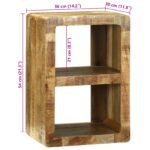 vidaXL TV skrinka 36x30x54 cm Masívne mangové drevo – Obrázok 10