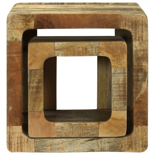 vidaXL TV jednotka 36x36x30 cm Masívne mango – Obrázok 5