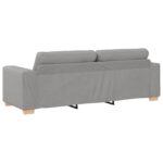 vidaXL Pohovka pre 3 osoby, šedá, 180 cm, tkanina – Obrázok 6