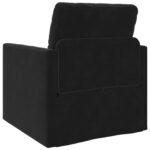 vidaXL Pohovka na posteľ 2 v 1 Čierna 74x77x81 cm Velvet – Obrázok 7