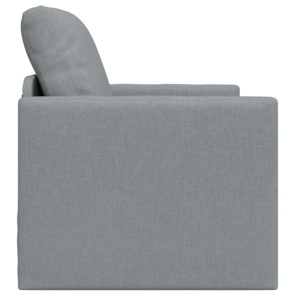 vidaXL podlahová sofa posteľ 2-v-1 svetlosivá 74x77x81 cm – Obrázok 6