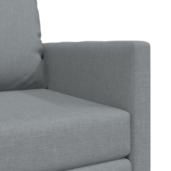 vidaXL podlahová sofa posteľ 2-v-1 svetlosivá 74x77x81 cm – Obrázok 8