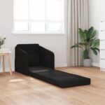 vidaXL pohovka 2 v 1 čierna 65x80x83 cm textil – Obrázok 3