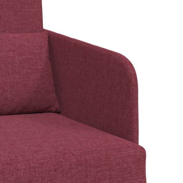vidaXL Rozkladacia sofa 2 v 1 Vínovo červená 65x80x83 cm Textil – Obrázok 8