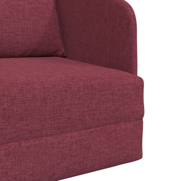 vidaXL Rozkladacia sofa 2 v 1 Vínovo červená 65x80x83 cm Textil – Obrázok 9
