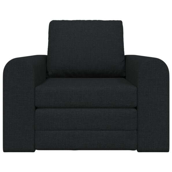 4106657_5.jpg vidaXL Floor Sofa Bed 2-in-1 Black 98x71x83 cm Fabric – Obrázok 5
