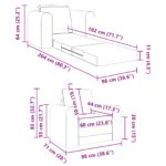 vidaXL pohovka posteľ 2 v 1 taupe 98x71x83 cm textília – Obrázok 11